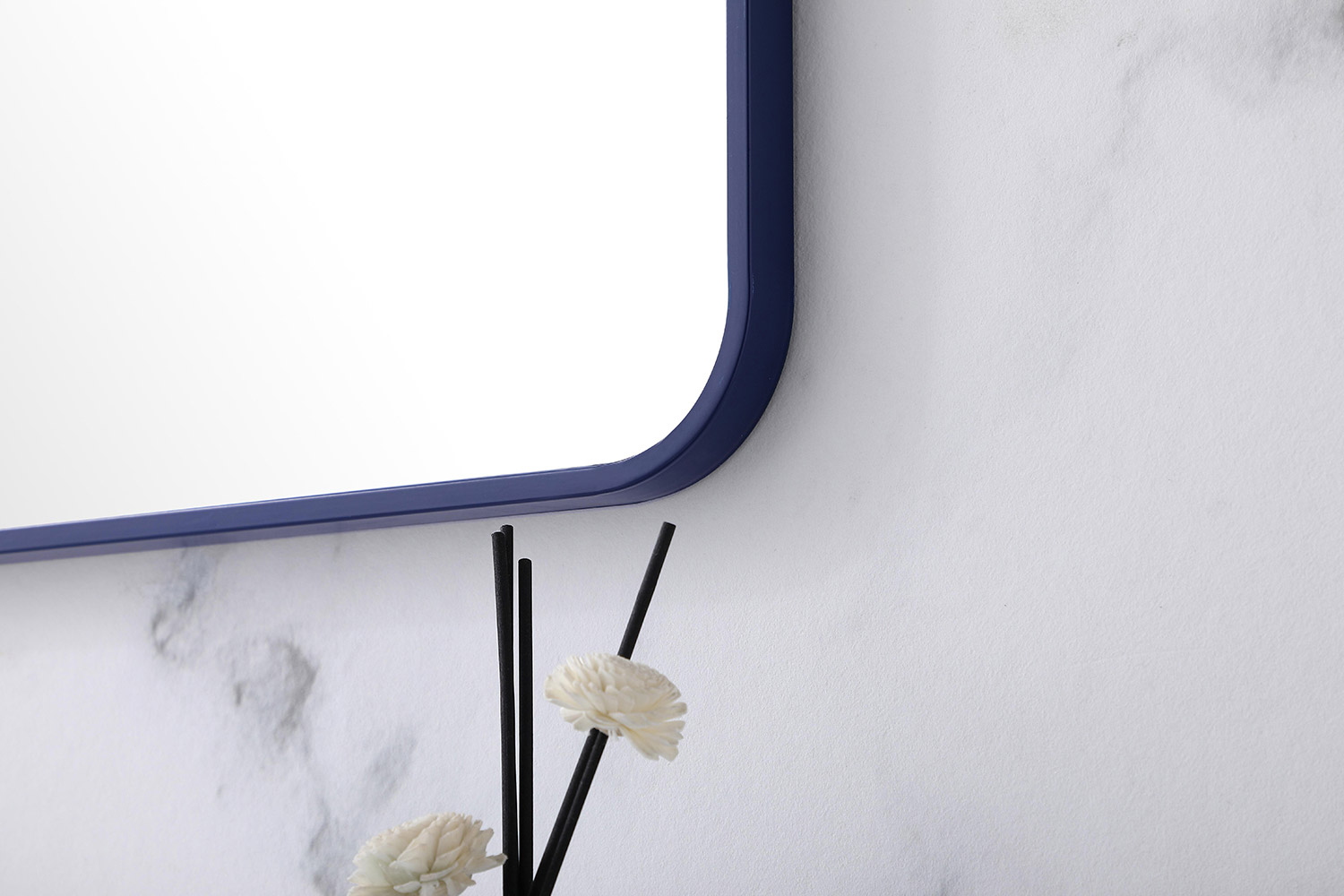 Elegant Wall Mirror - Blue, L 36" (MR803636BL)