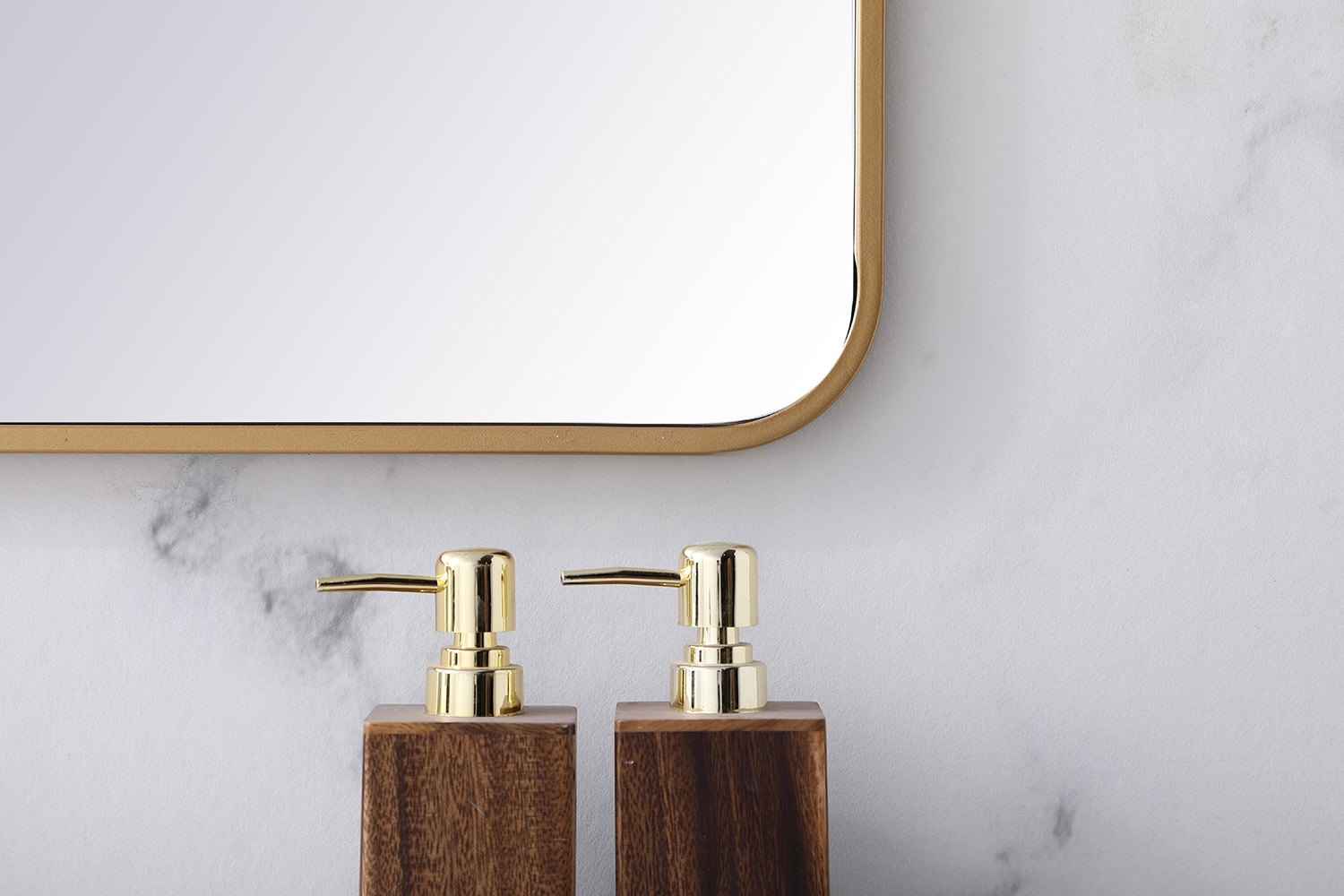 Elegant Wall Mirror - Brass, L 36" (MR803636BR)