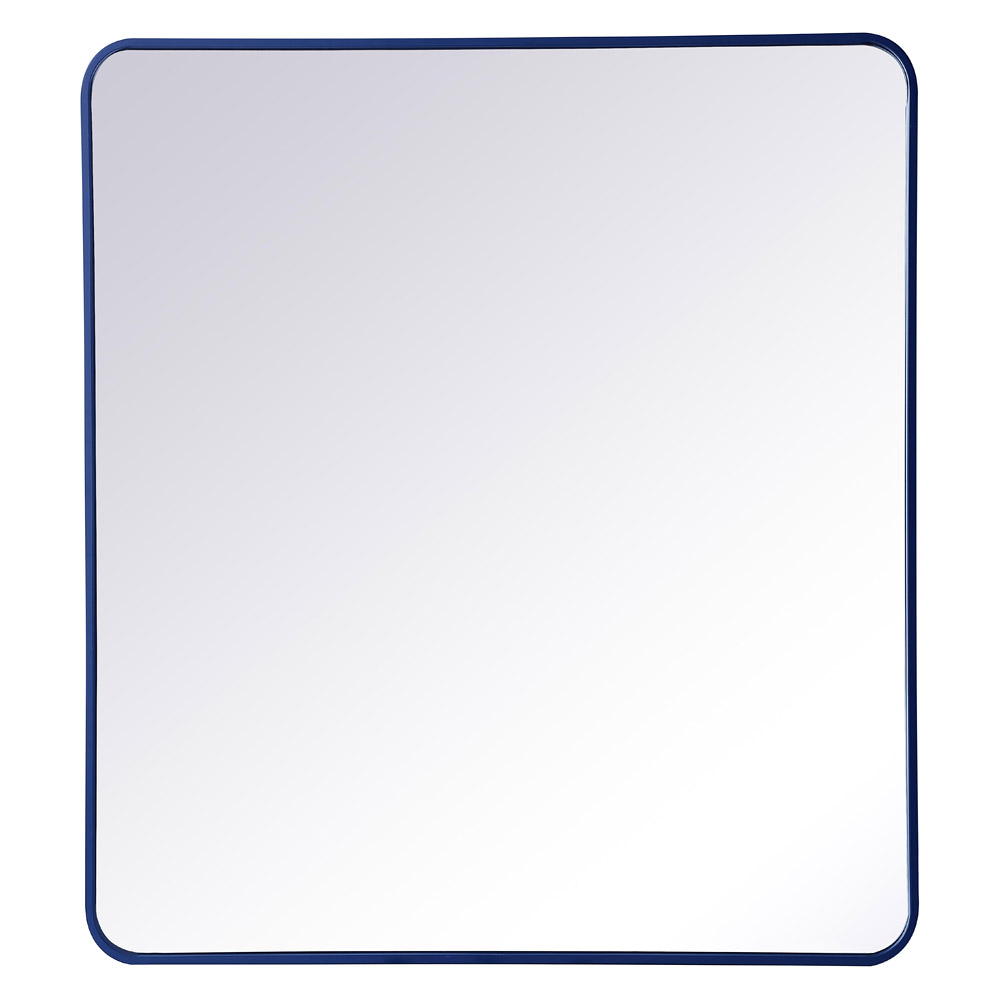 Elegant Wall Mirror - Blue, L 40" (MR803640BL)