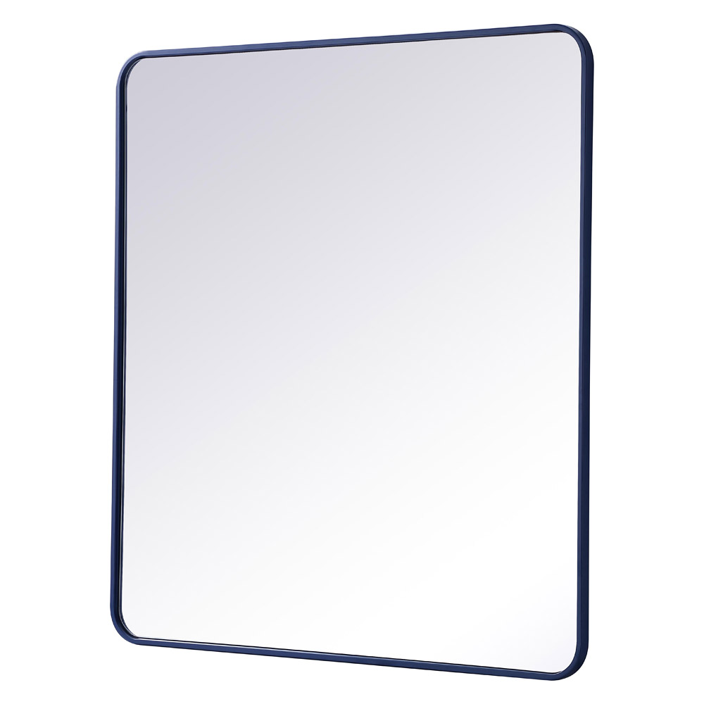 Elegant Wall Mirror - Blue, L 40" (MR803640BL)