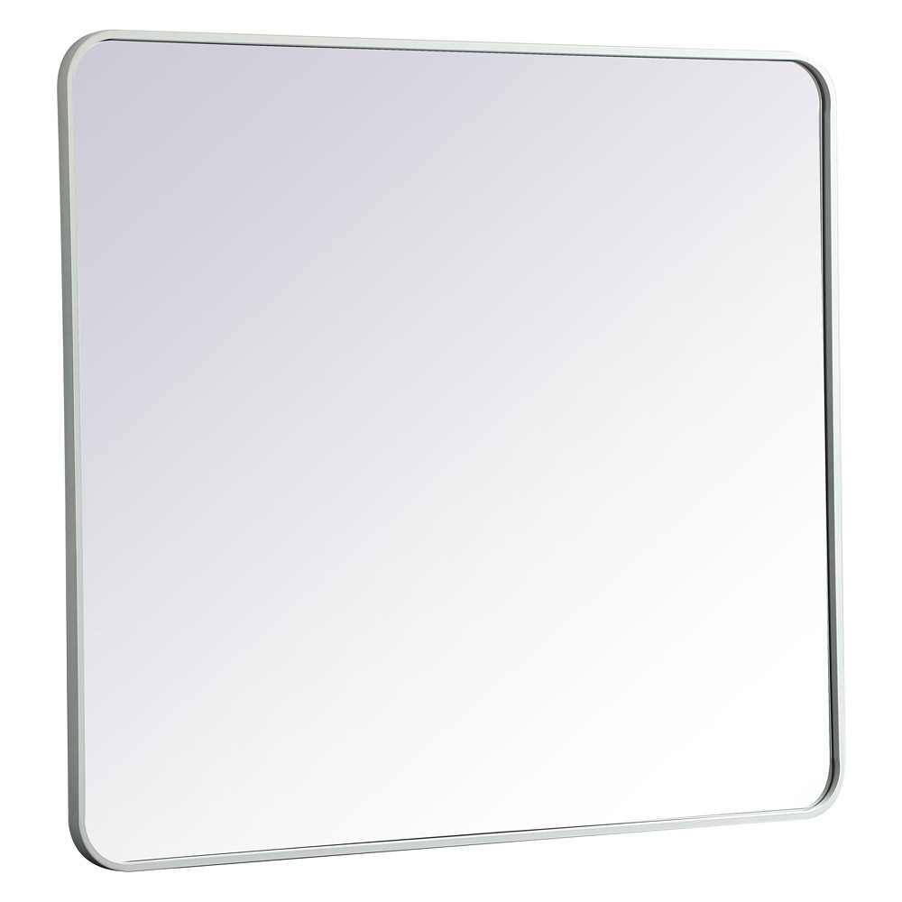 Elegant Wall Mirror - White, L 40" (MR803640WH)