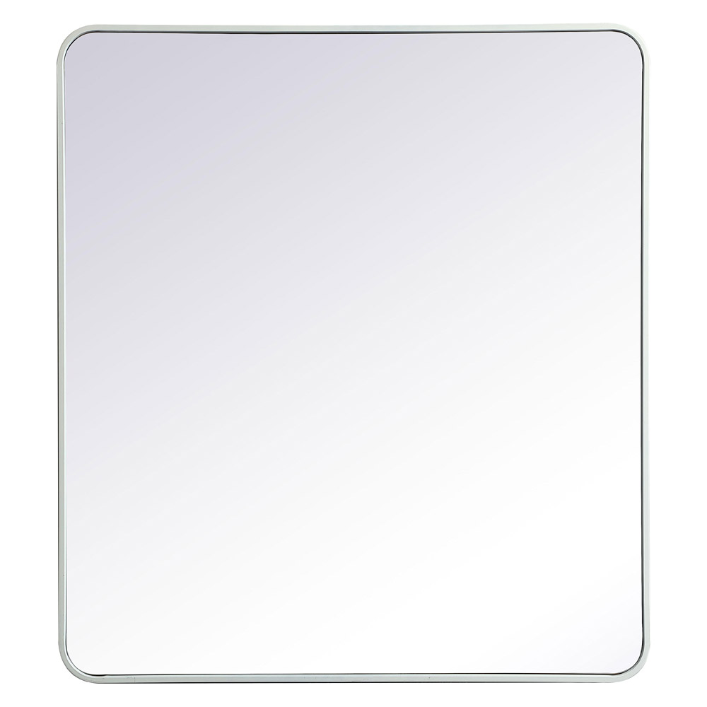 Elegant Wall Mirror - White, L 40" (MR803640WH)