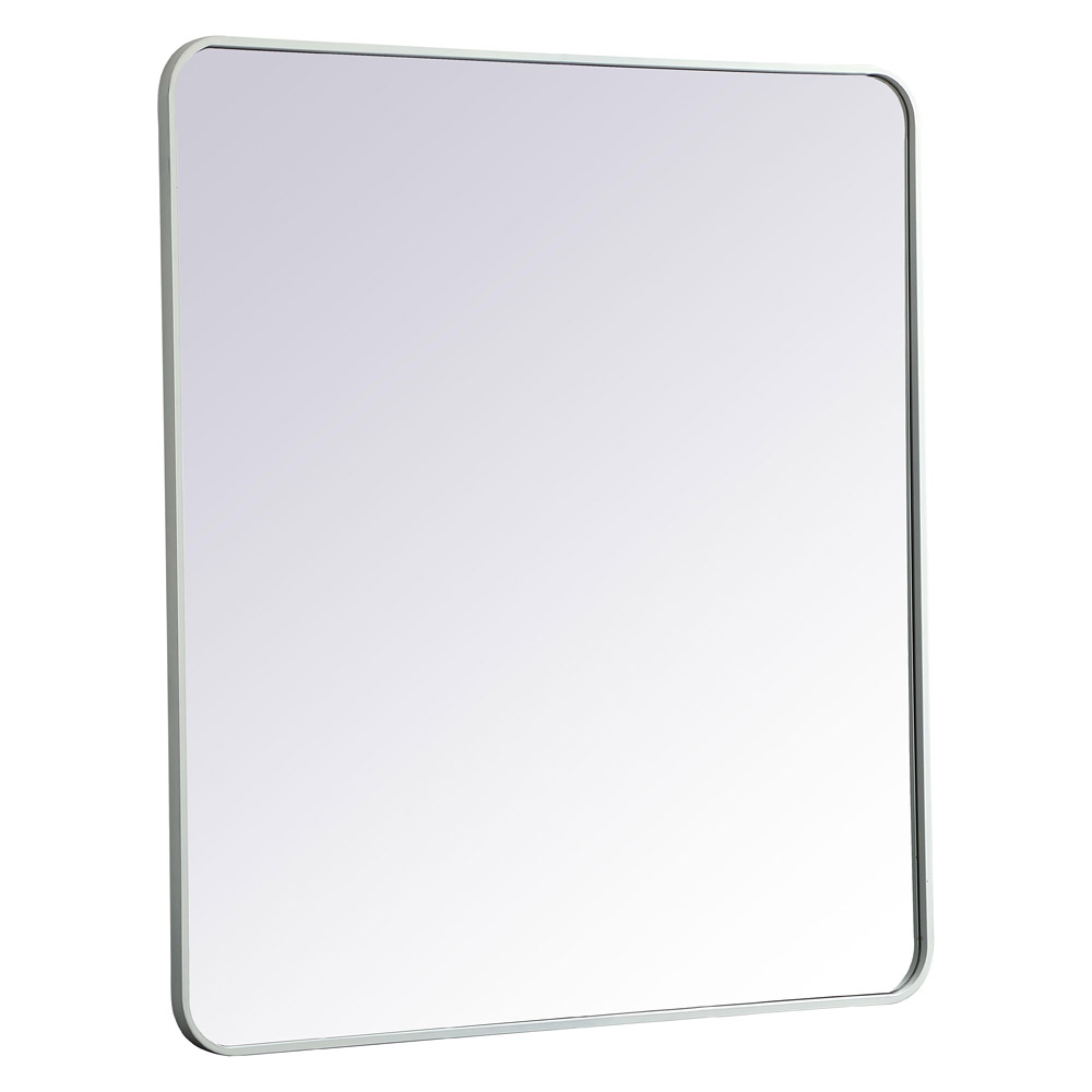 Elegant Wall Mirror - White, L 40" (MR803640WH)