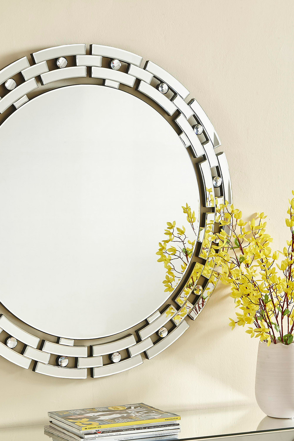 Elegant - Sparkle 36" Contemporary Round Mirror (MR9144)