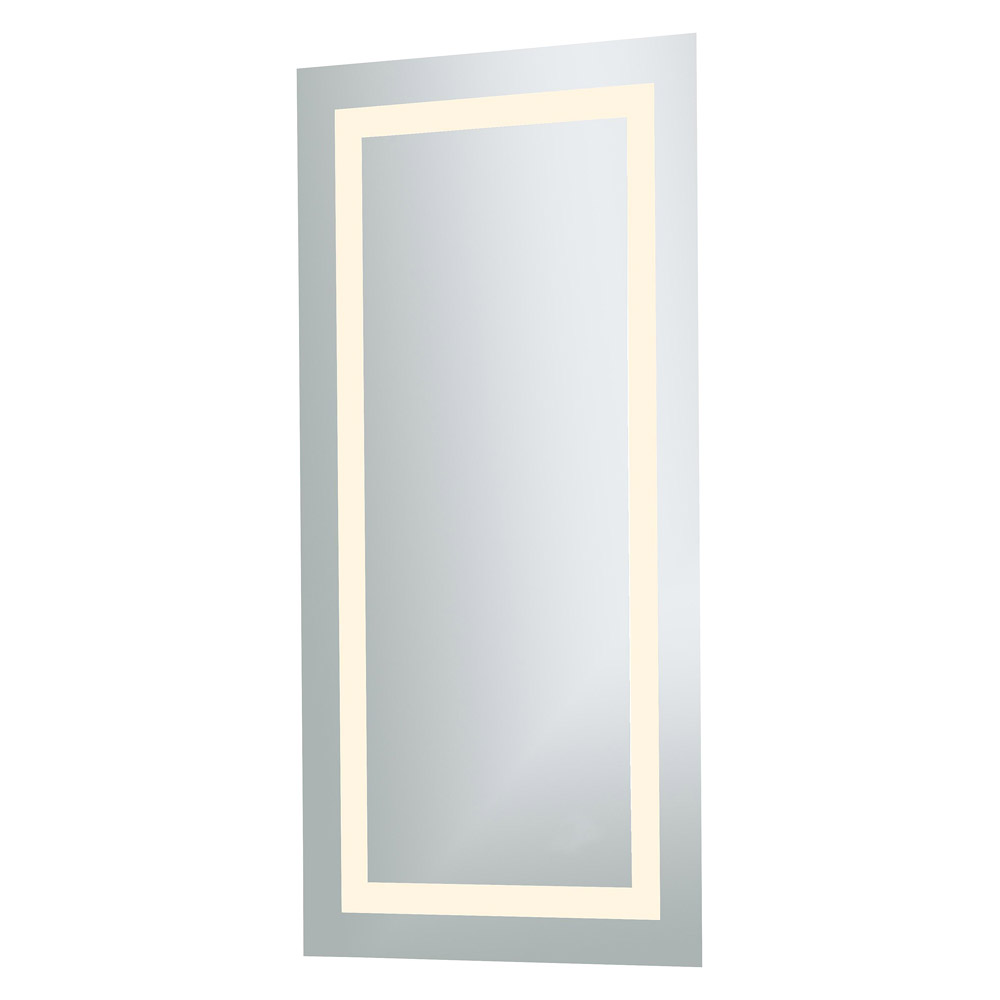 Elegant Wall Mirror - Clear/Warm White, D 20", H 40" (MRE-6012)