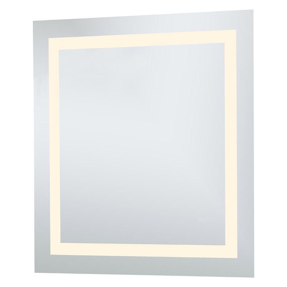 Elegant Wall Mirror - Clear/Warm White, D 28", H 28" (MRE-6020)