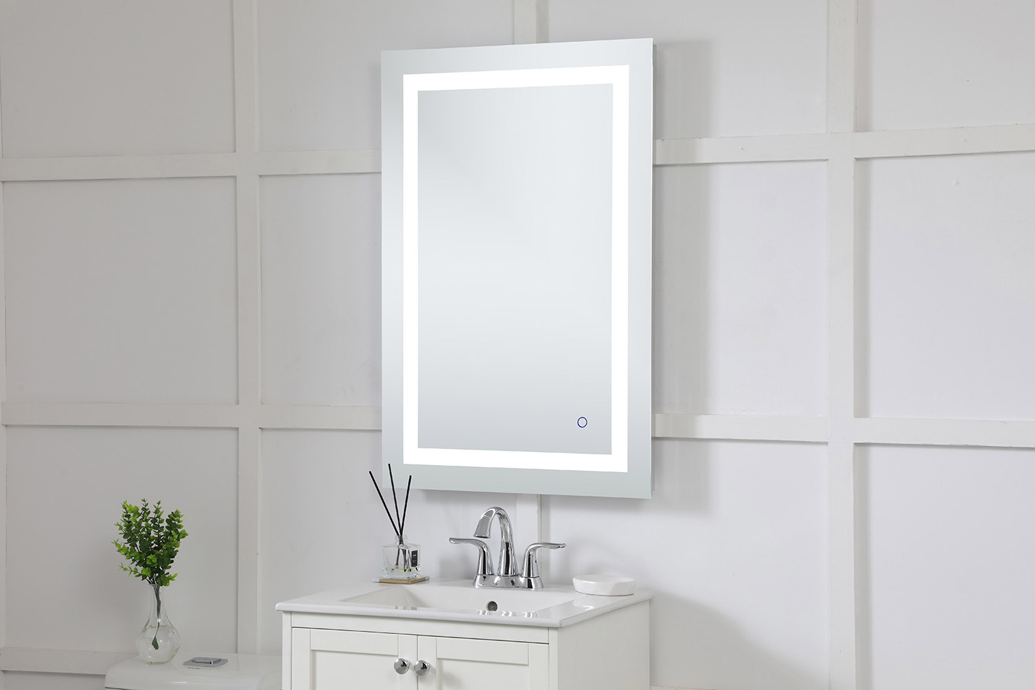 Elegant Wall Mirror - Clear, D 24", H 36" (MRE12436)