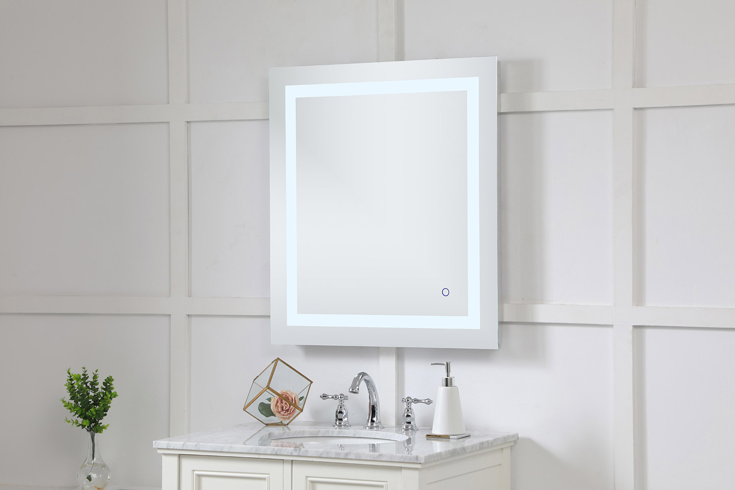 Elegant Wall Mirror - Clear, D 27", H 30" (MRE12730)