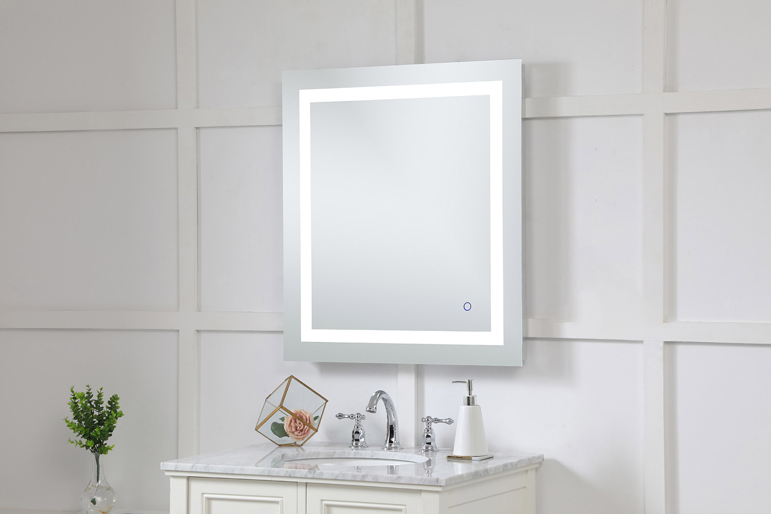 Elegant Wall Mirror - Clear, D 27", H 30" (MRE12730)