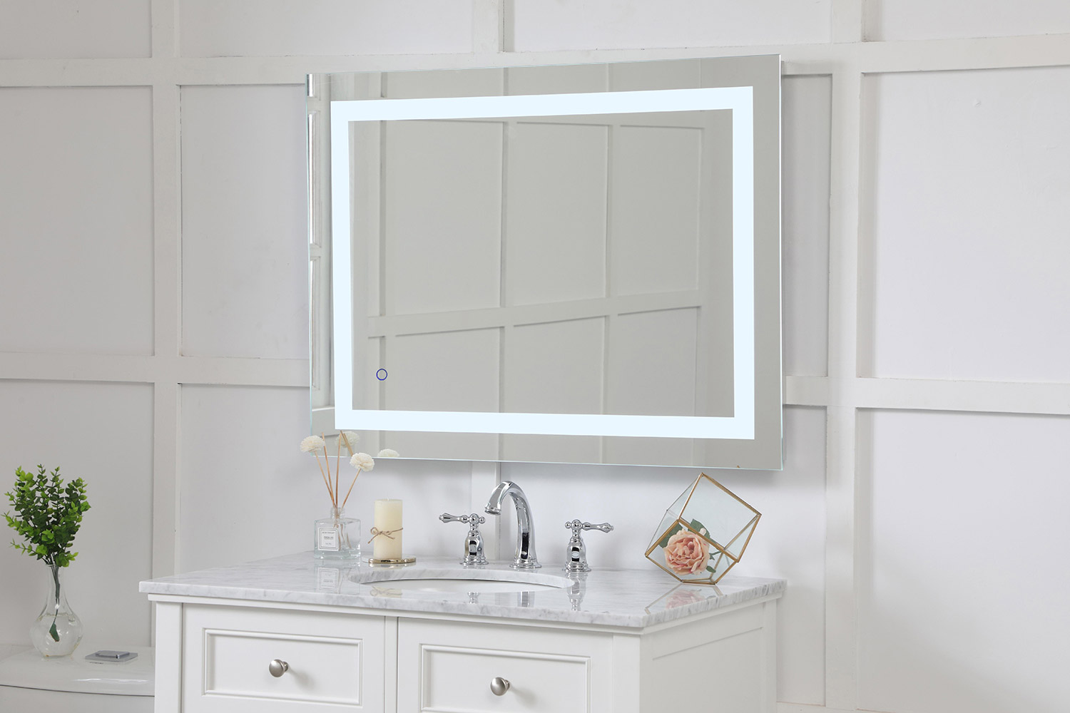 Elegant Wall Mirror - Clear, D 27", H 36" (MRE12736)