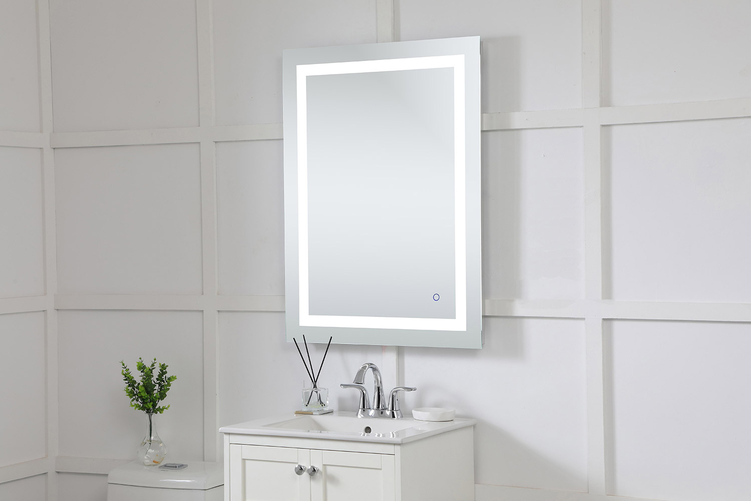 Elegant Wall Mirror - Clear, D 27", H 36" (MRE12736)