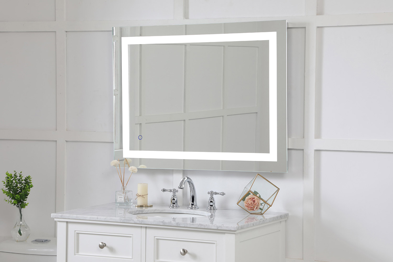 Elegant Wall Mirror - Clear, D 27", H 36" (MRE12736)