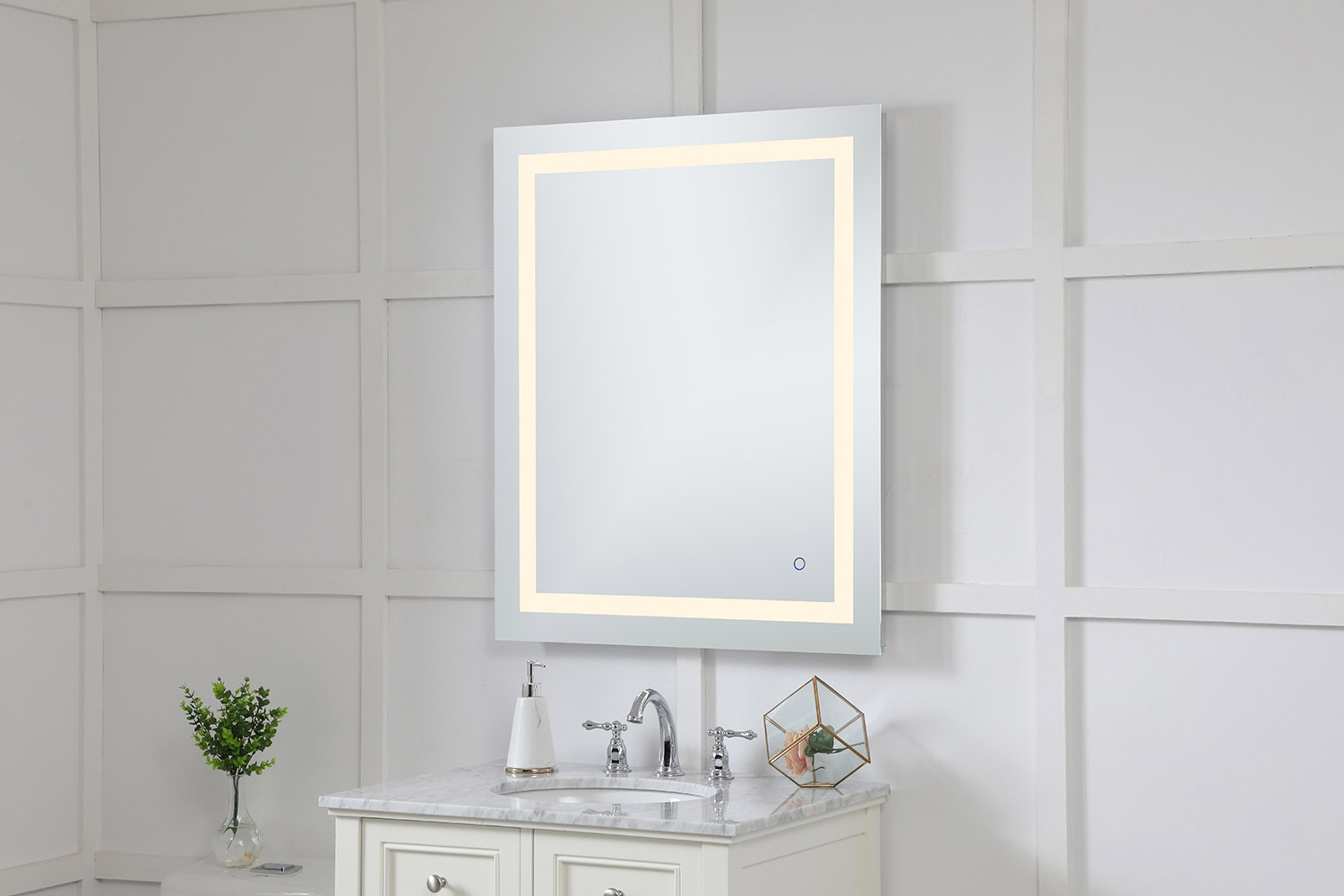 Elegant Wall Mirror - Clear, D 30", H 36" (MRE13036)