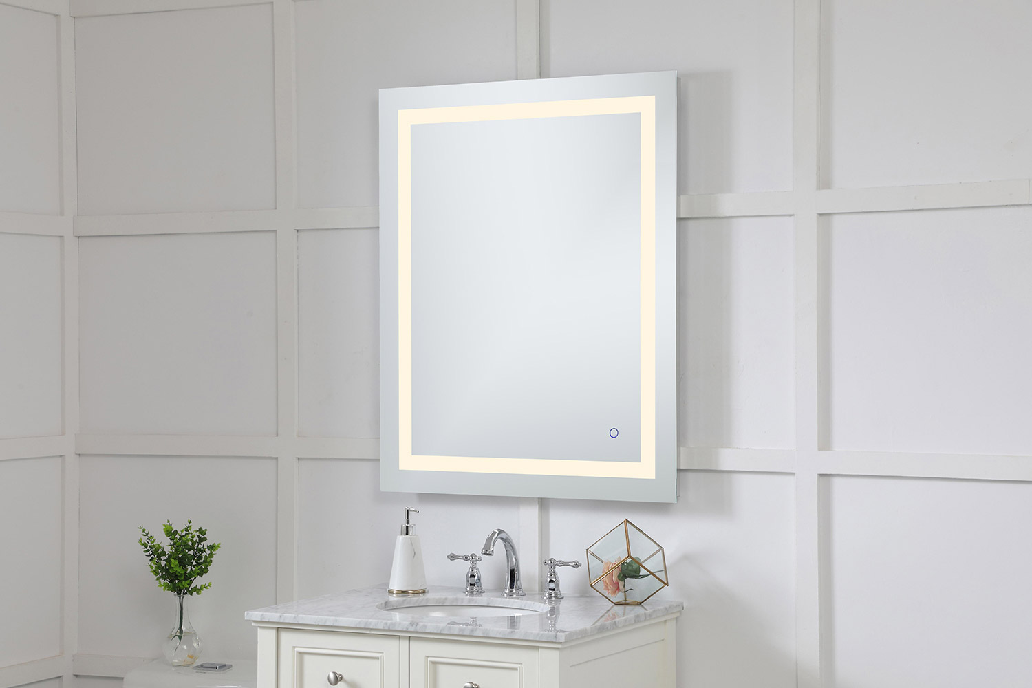 Elegant Wall Mirror - Clear, D 30", H 40" (MRE13040)