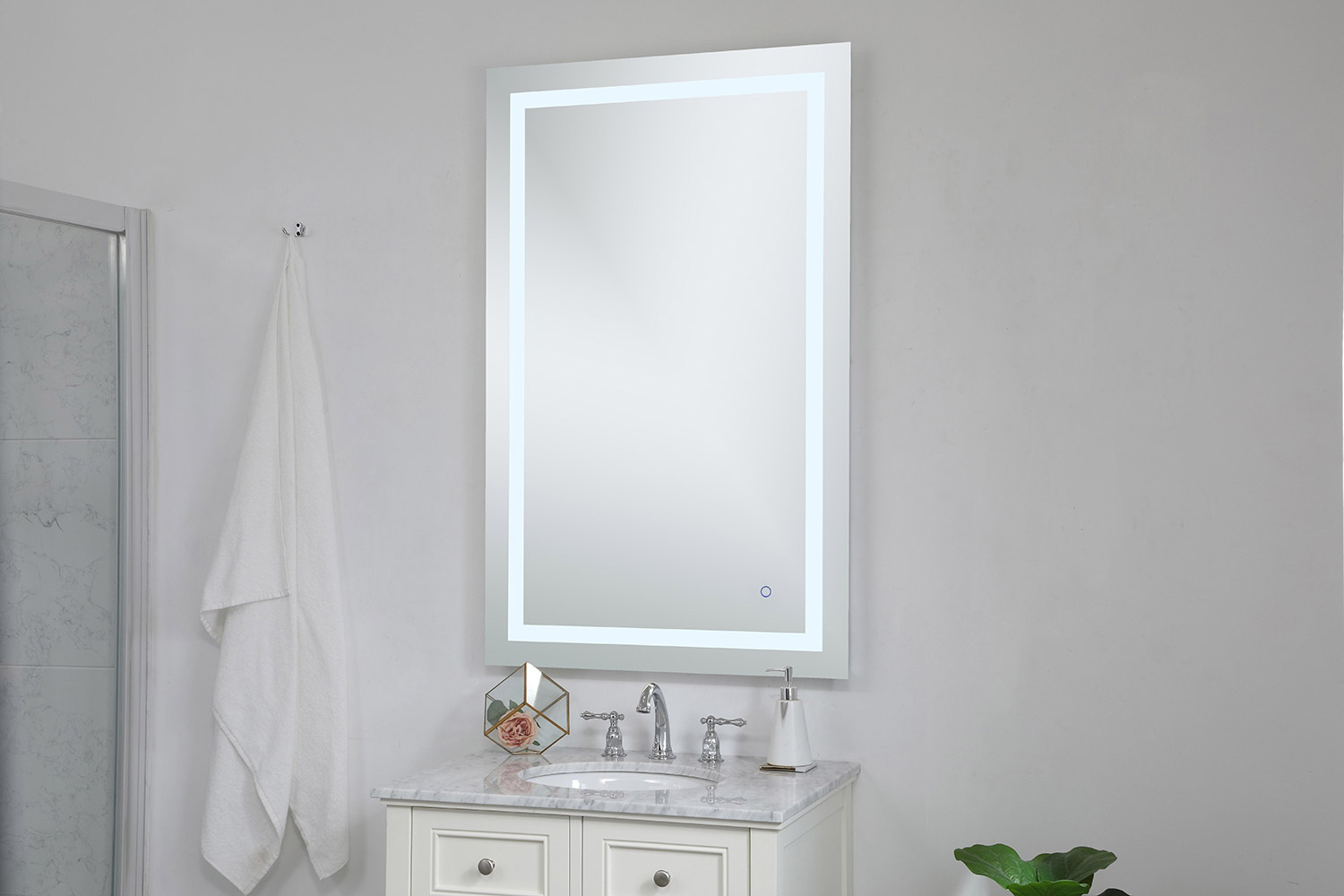 Elegant Wall Mirror - Clear, D 30", H 48" (MRE13048)