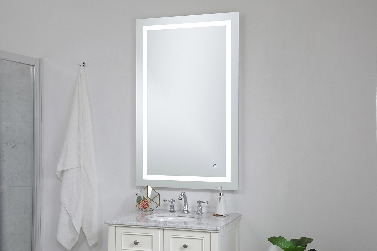 Elegant Wall Mirror - Clear, D 30", H 48" (MRE13048)