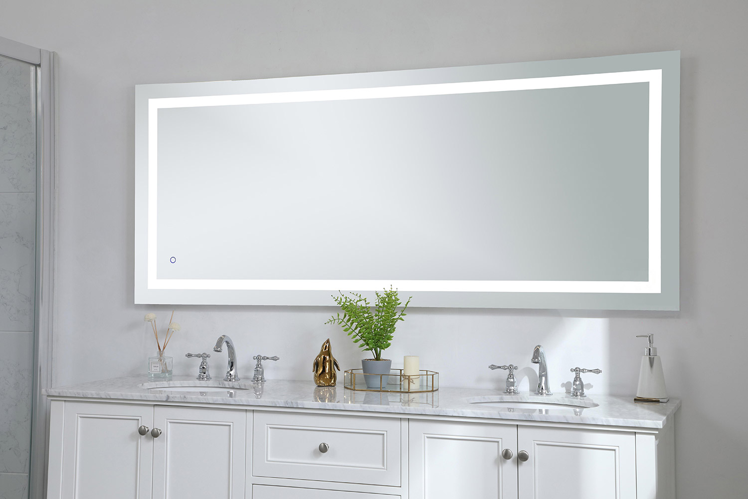 Elegant Wall Mirror - Clear, D 72", H 30" (MRE13072)