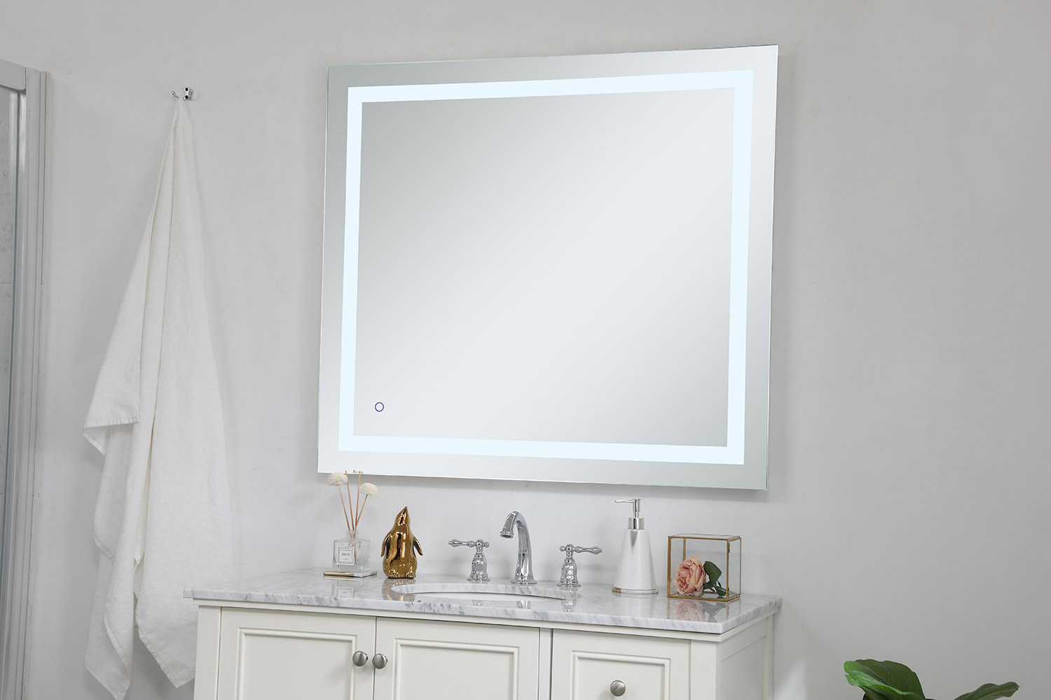 Elegant Wall Mirror - Clear, D 36", H 40" (MRE13640)