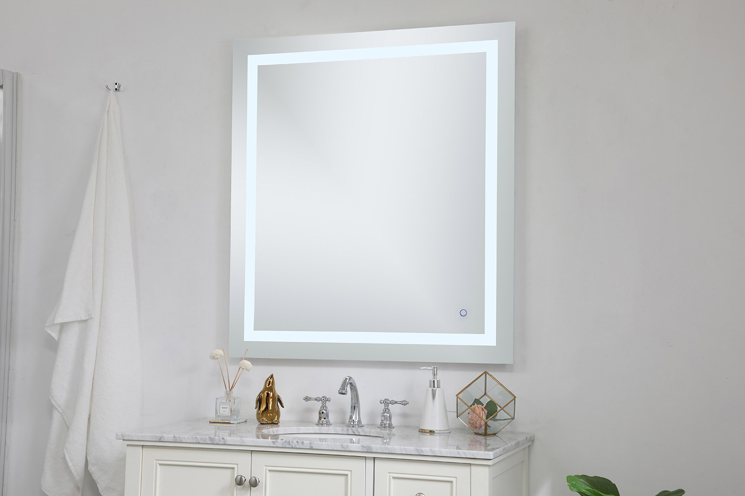 Elegant Wall Mirror - Clear, D 36", H 40" (MRE13640)