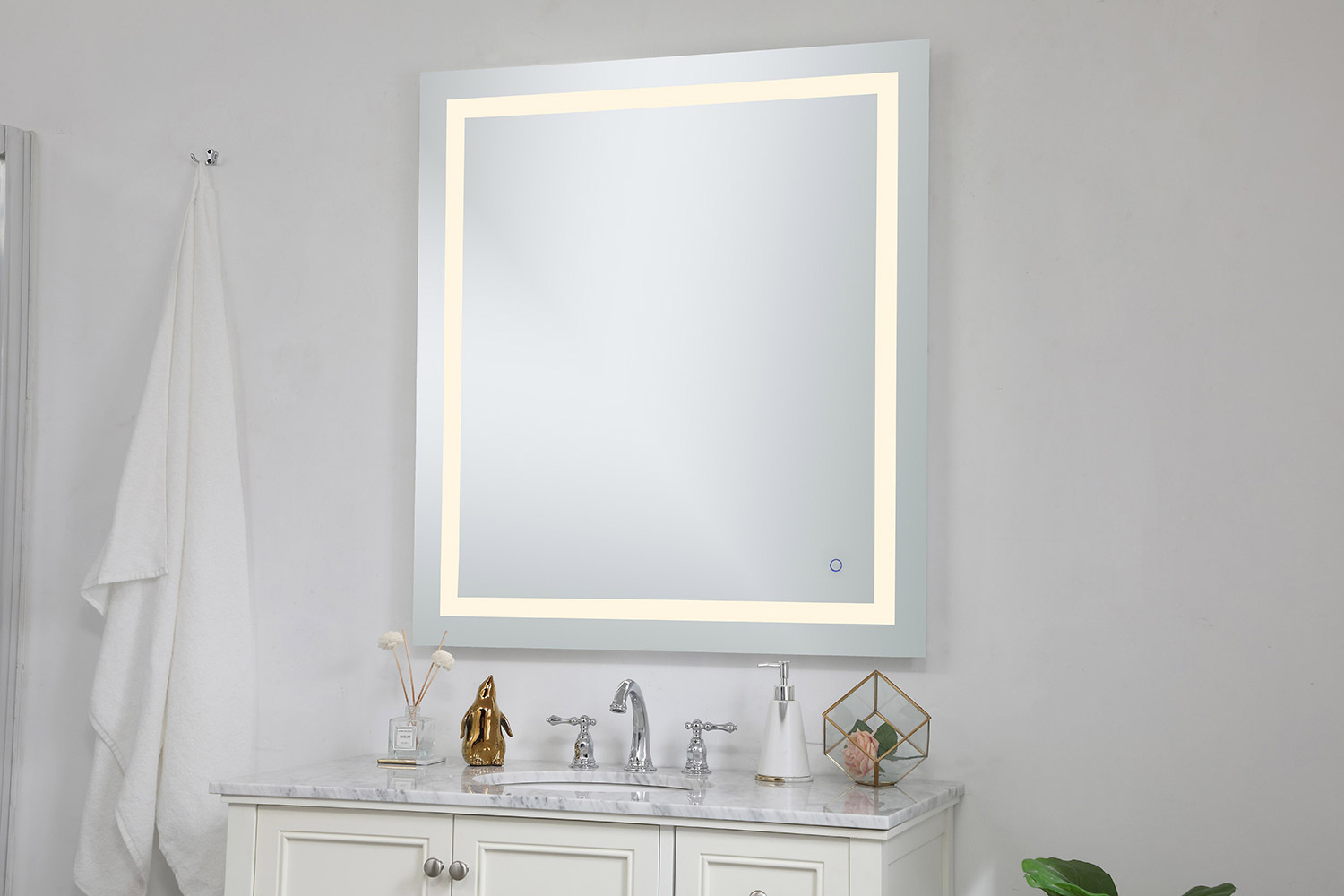 Elegant Wall Mirror - Clear, D 36", H 40" (MRE13640)