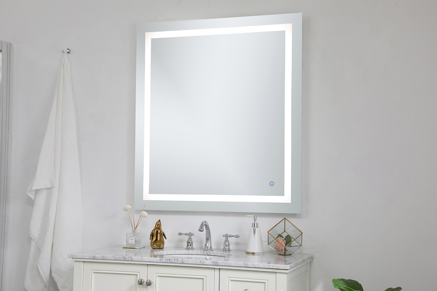 Elegant Wall Mirror - Clear, D 36", H 40" (MRE13640)