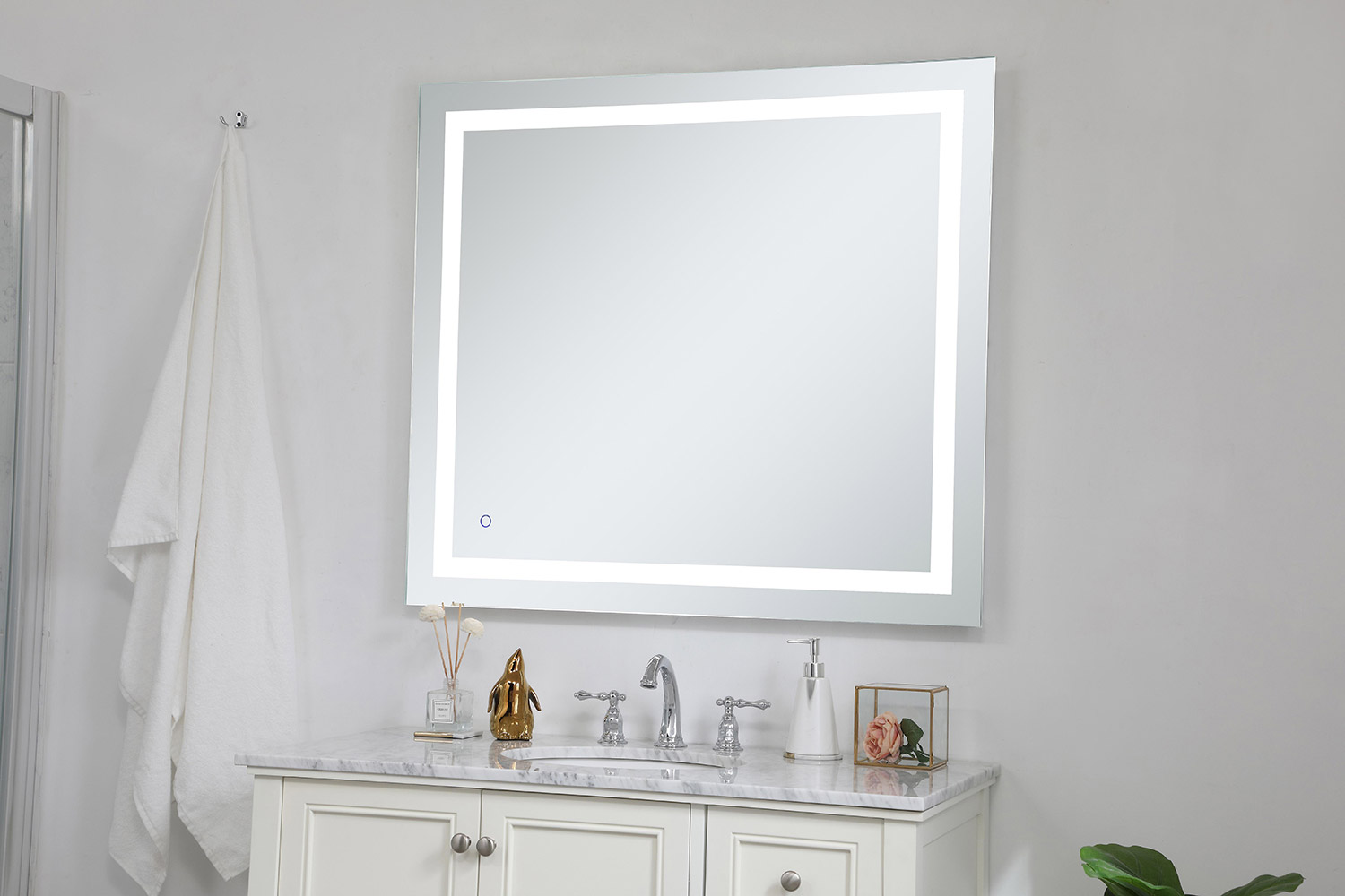 Elegant Wall Mirror - Clear, D 36", H 40" (MRE13640)