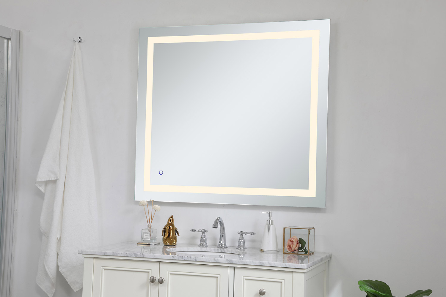 Elegant Wall Mirror - Clear, D 36", H 40" (MRE13640)