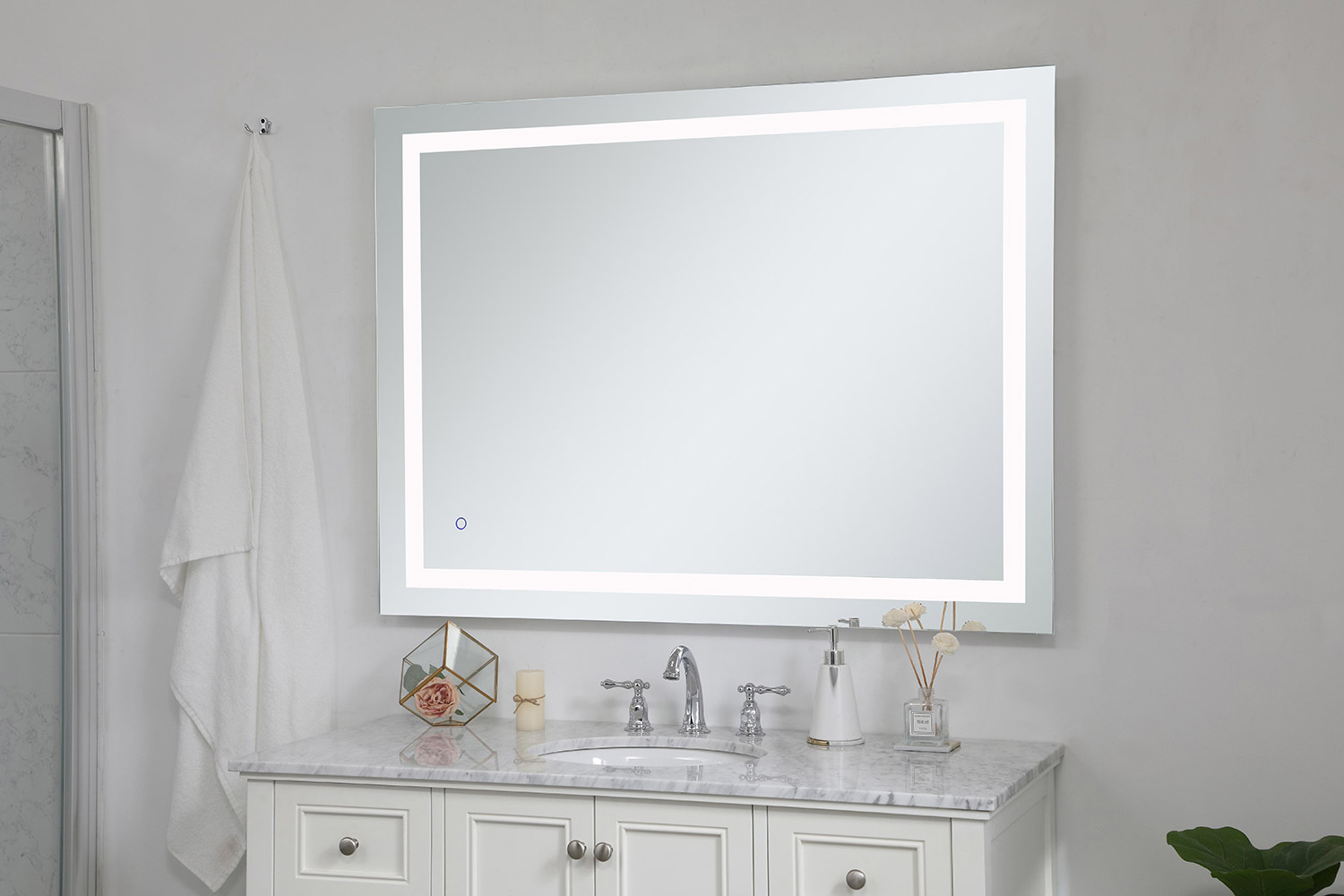 Elegant Wall Mirror - Clear, D 36", H 48" (MRE13648)