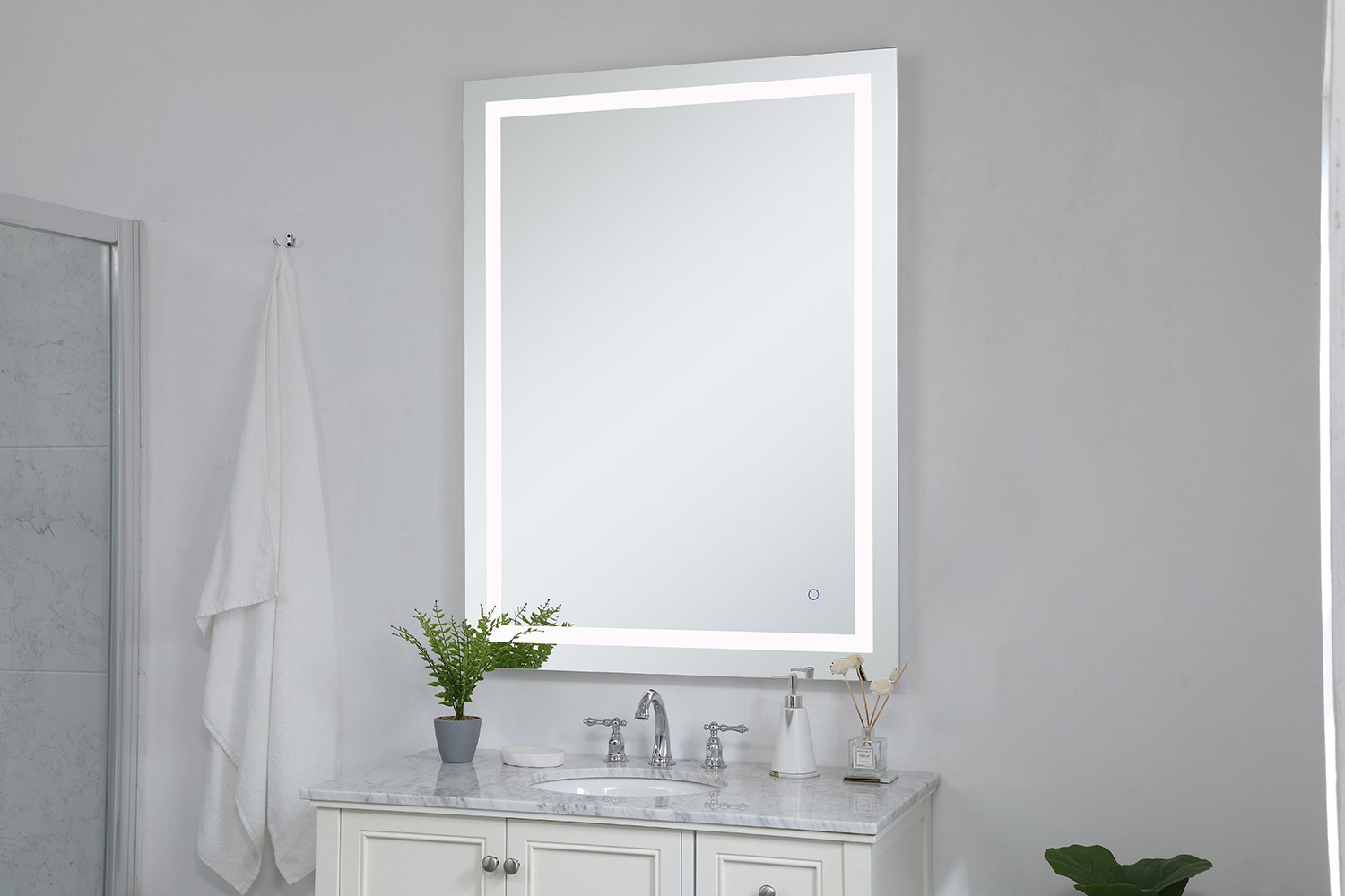 Elegant Wall Mirror - Clear, D 36", H 48" (MRE13648)