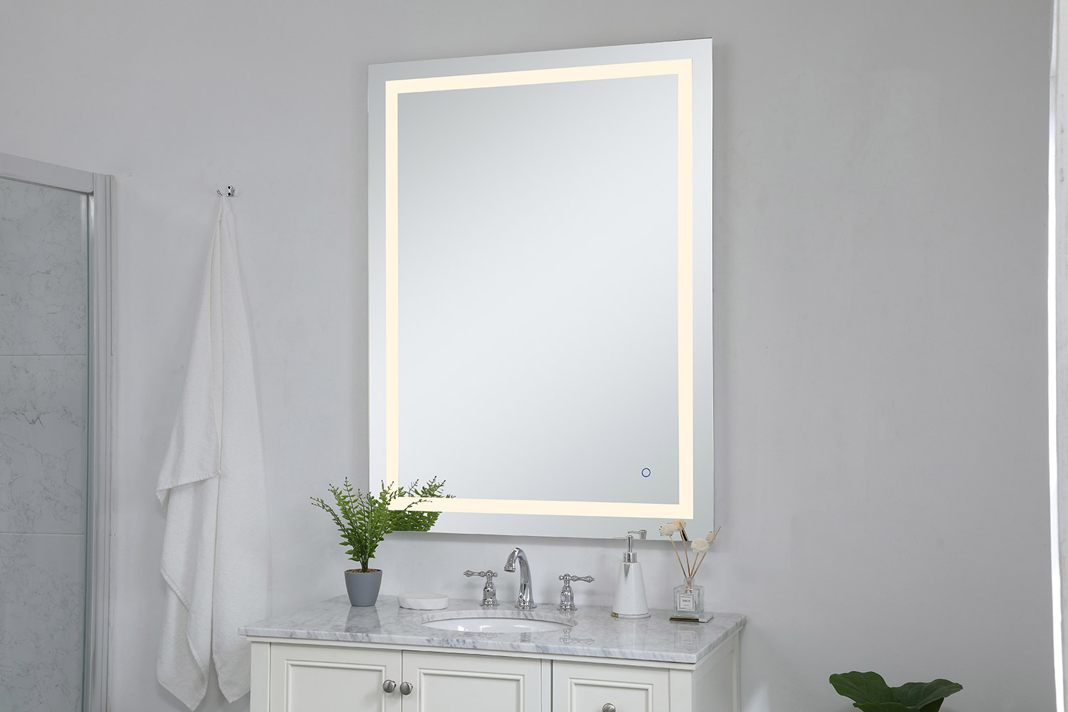 Elegant Wall Mirror - Clear, D 36", H 48" (MRE13648)