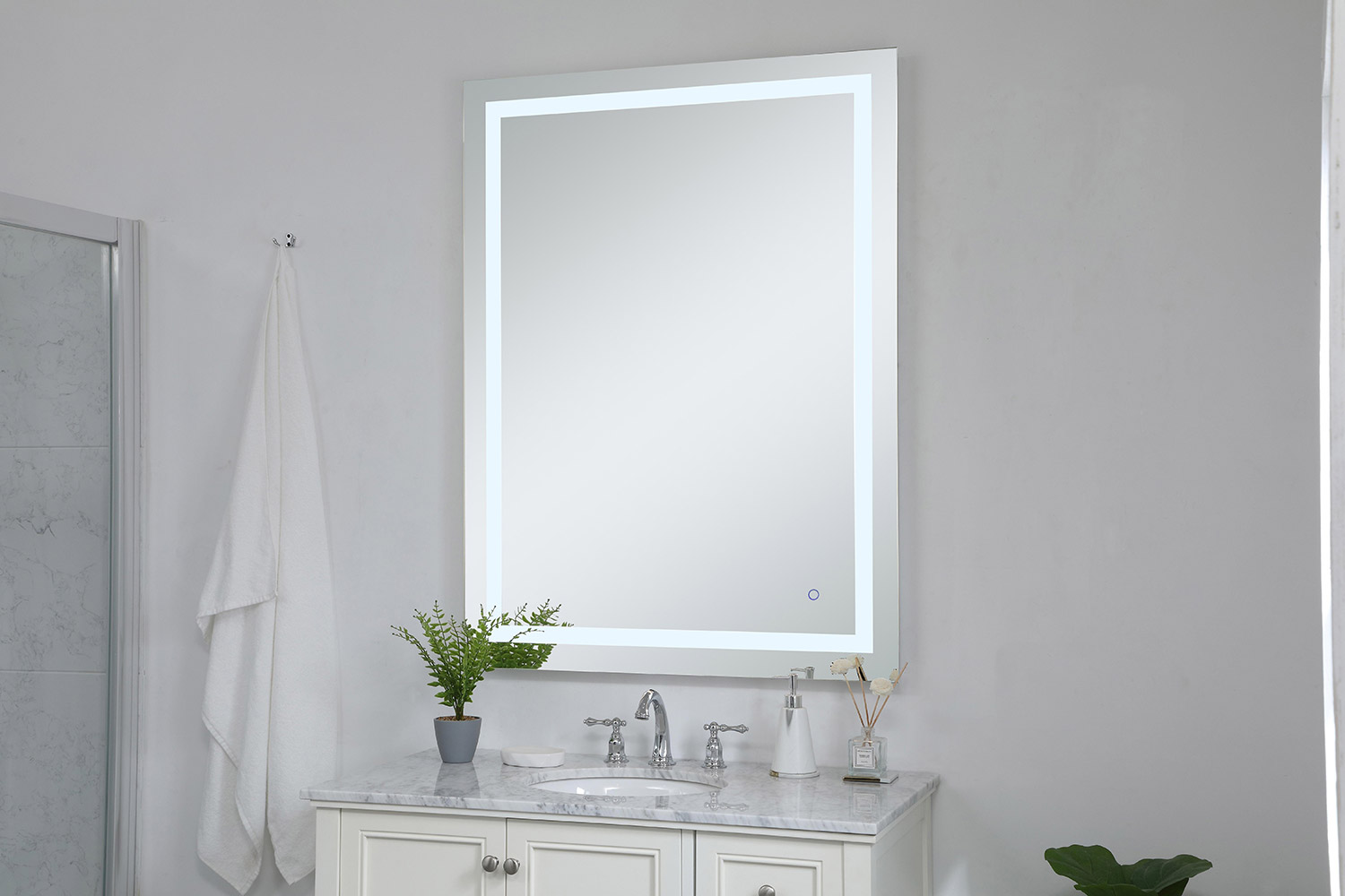 Elegant Wall Mirror - Clear, D 36", H 48" (MRE13648)