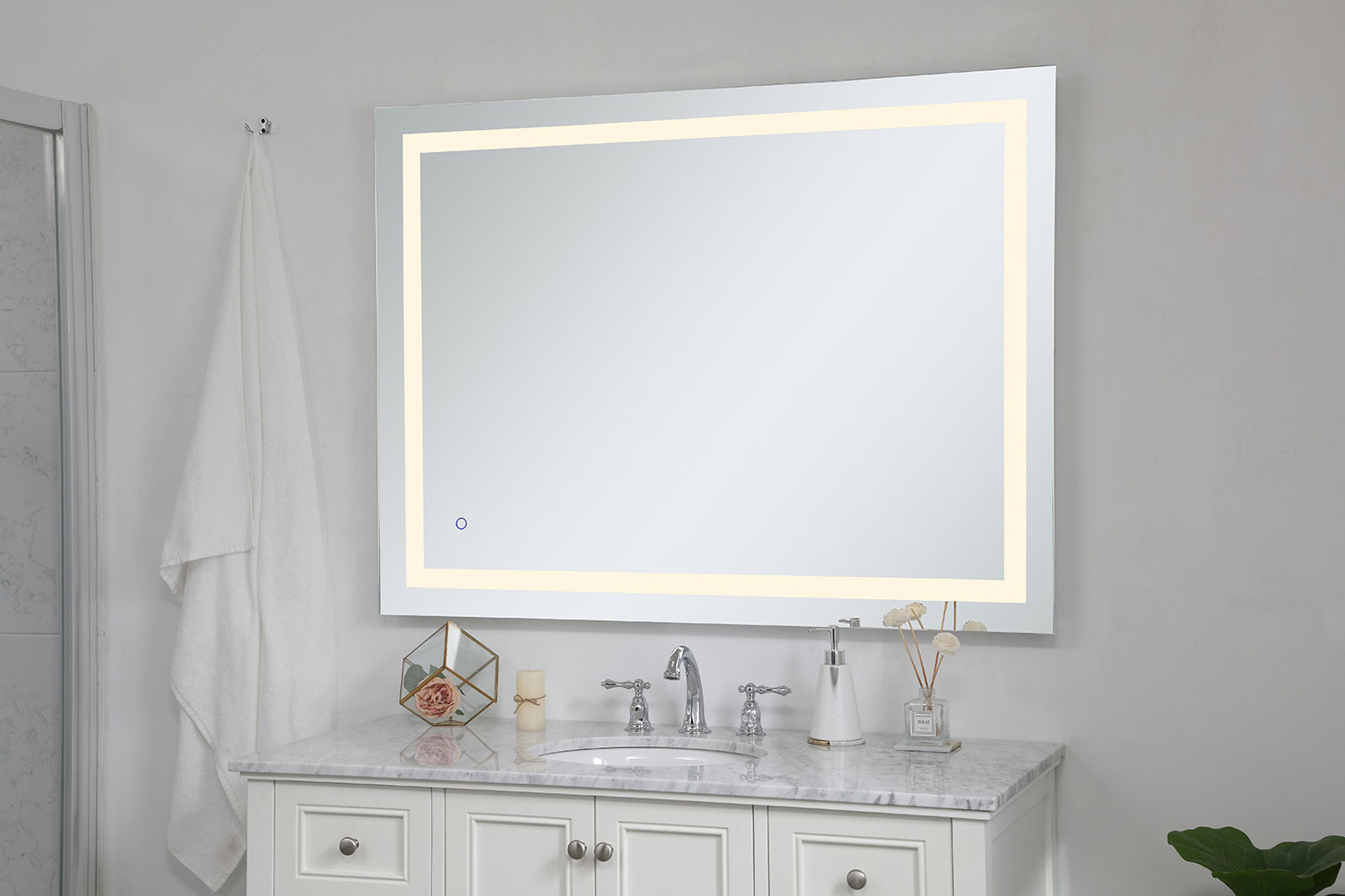 Elegant Wall Mirror - Clear, D 36", H 48" (MRE13648)