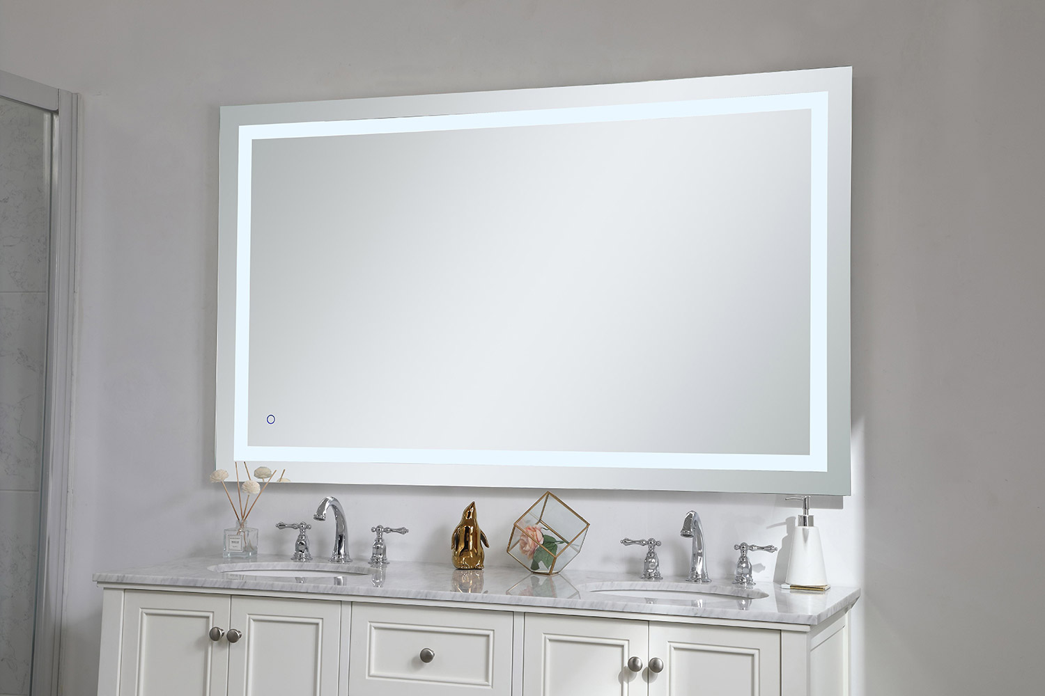 Elegant Wall Mirror - Clear, D 60", H 36" (MRE13660)