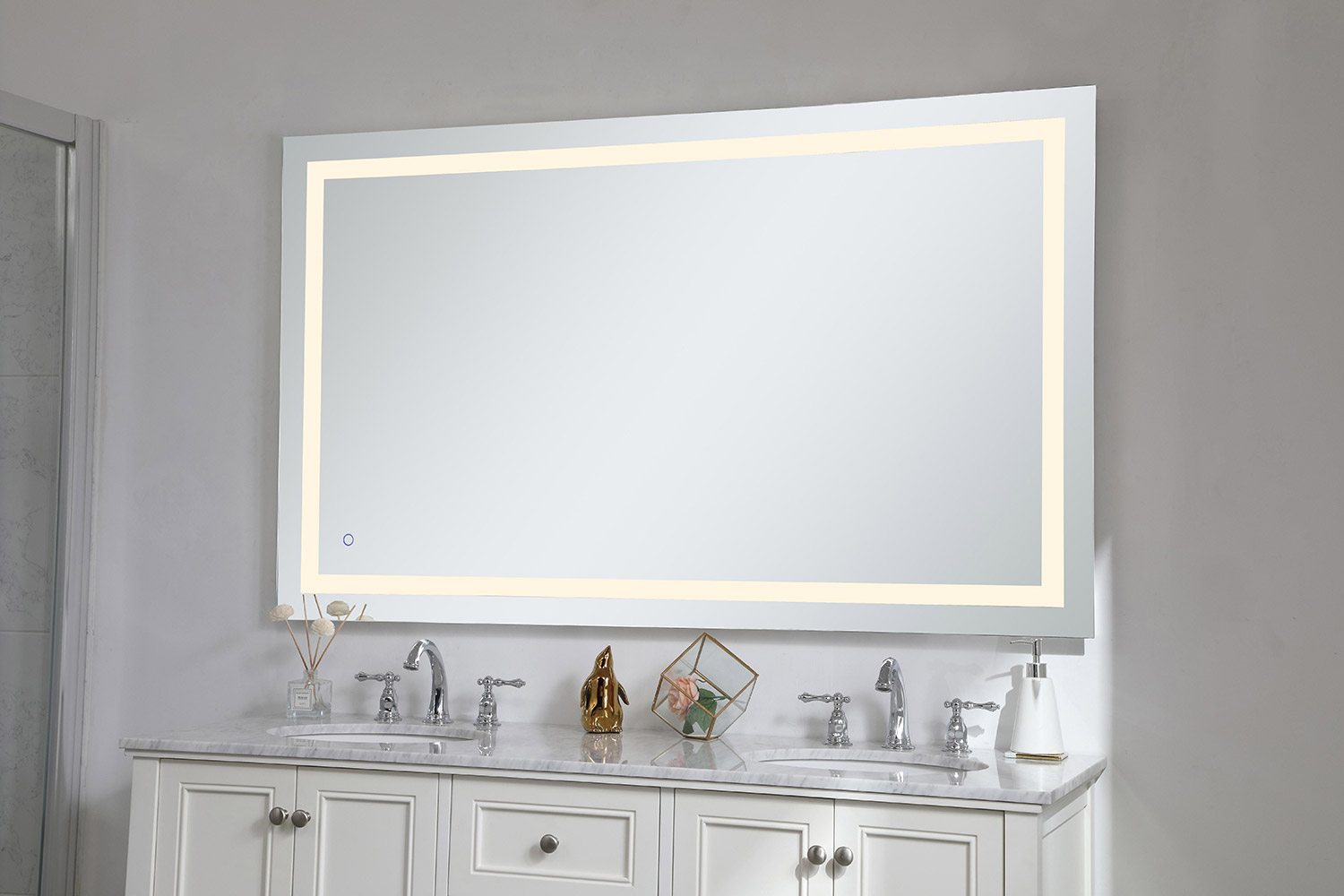 Elegant Wall Mirror - Clear, D 60", H 36" (MRE13660)