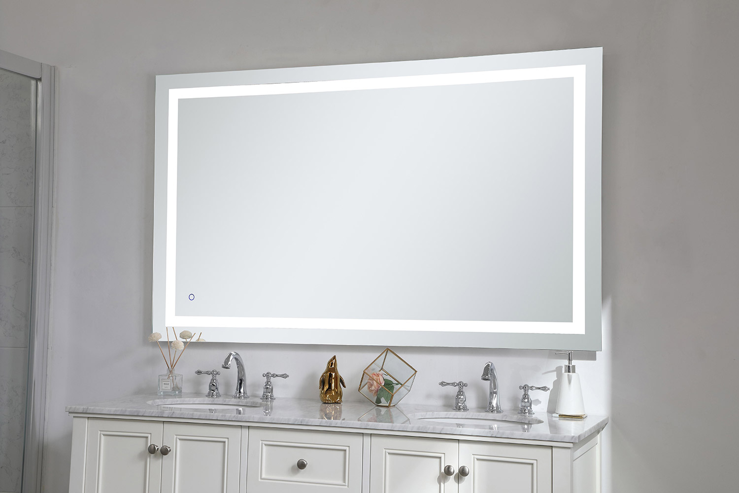 Elegant Wall Mirror - Clear, D 60", H 36" (MRE13660)