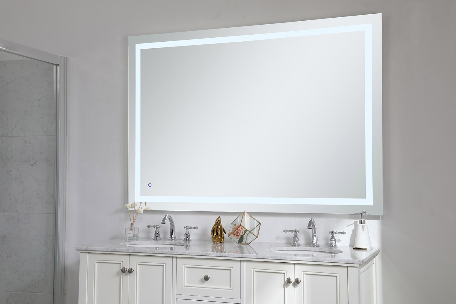 Elegant Wall Mirror - Clear, D 60", H 42" (MRE14260)