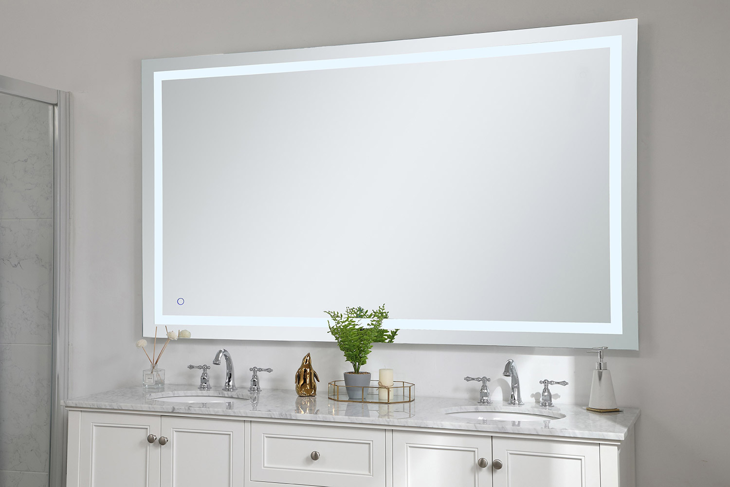 Elegant Wall Mirror - Clear, D 72", H 42" (MRE14272)