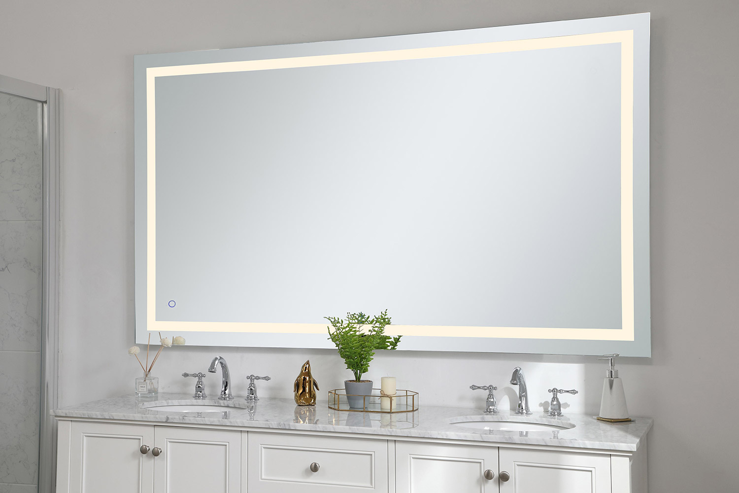 Elegant Wall Mirror - Clear, D 72", H 42" (MRE14272)