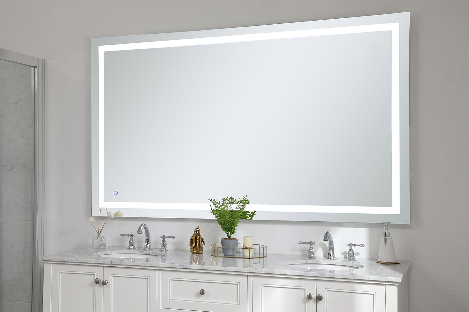 Elegant Wall Mirror - Clear, D 72", H 42" (MRE14272)