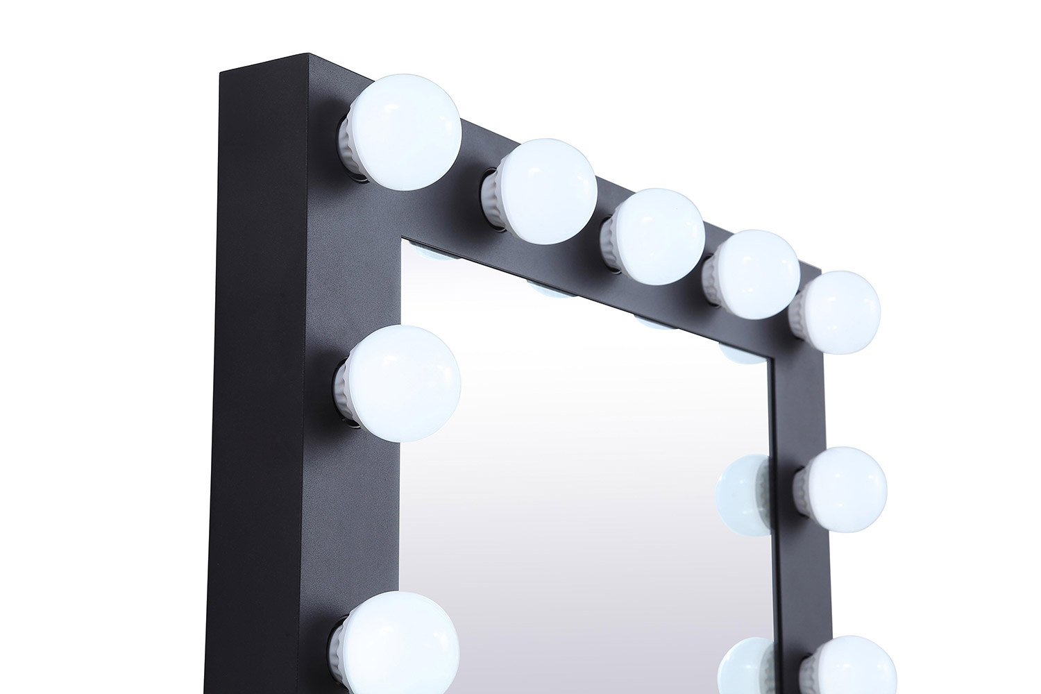 Elegant Wall Mirror - Black, D 24", H 32" (MRE32432BK)