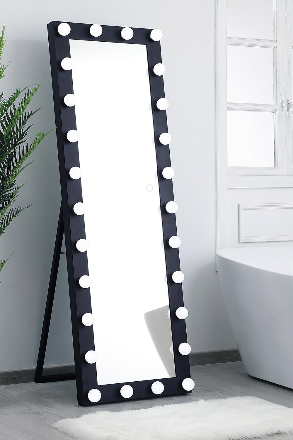 Elegant Wall Mirror - Black (MRE32471BK)