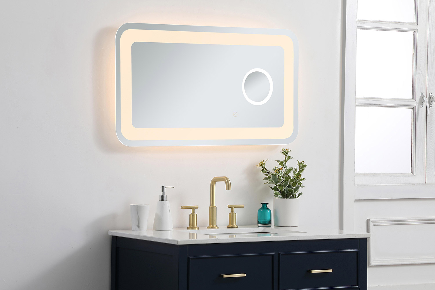 Elegant Wall Mirror - Clear, W 20", D 36" (MRE52036)