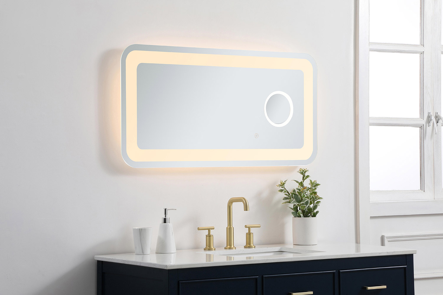 Elegant Wall Mirror - Clear, W 20", D 40" (MRE52040)