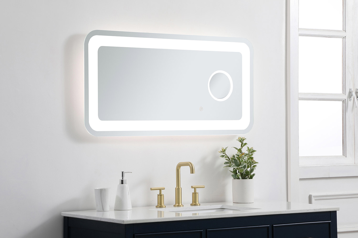 Elegant Wall Mirror - Clear, W 20", D 40" (MRE52040)