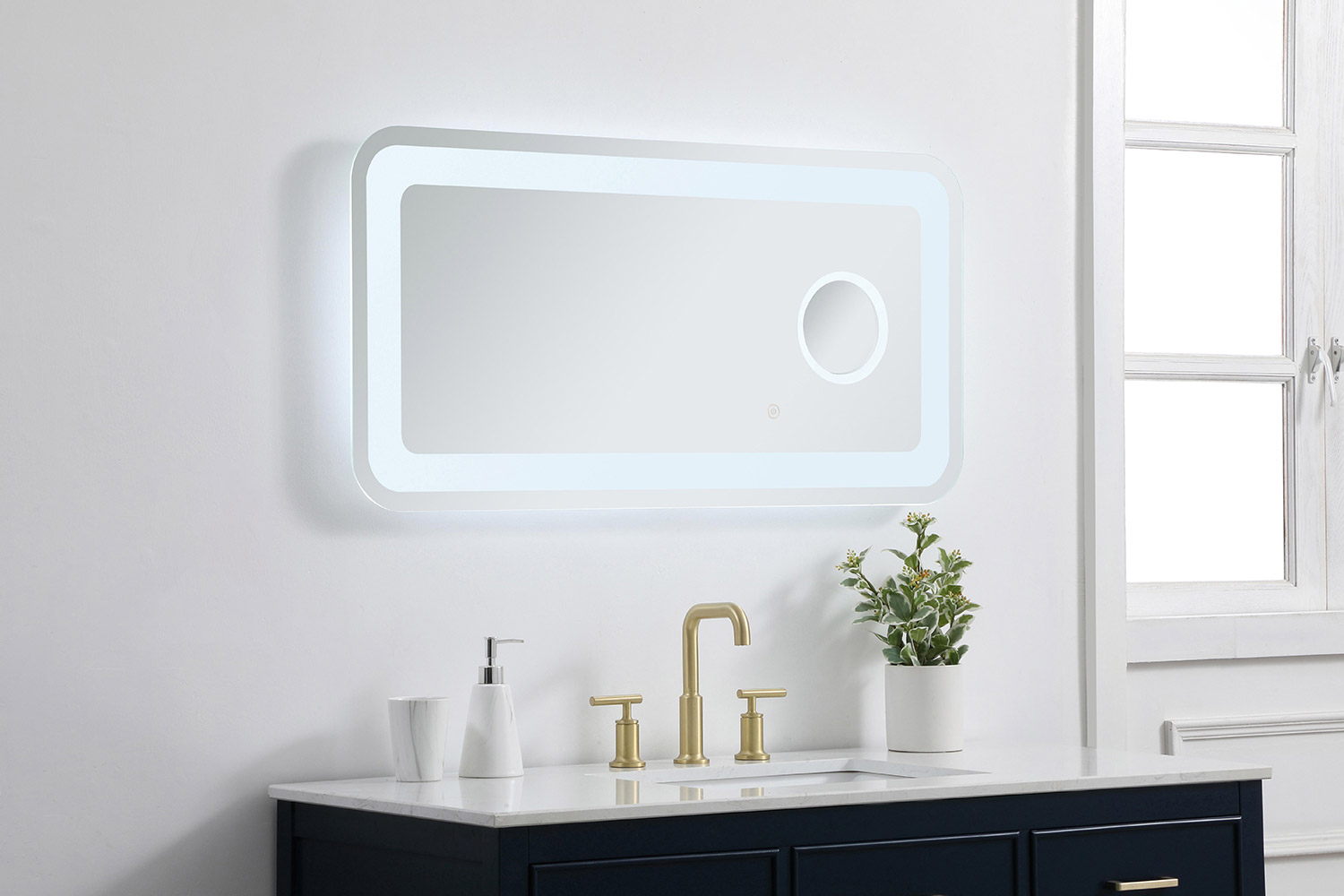 Elegant Wall Mirror - Clear, W 20", D 40" (MRE52040)