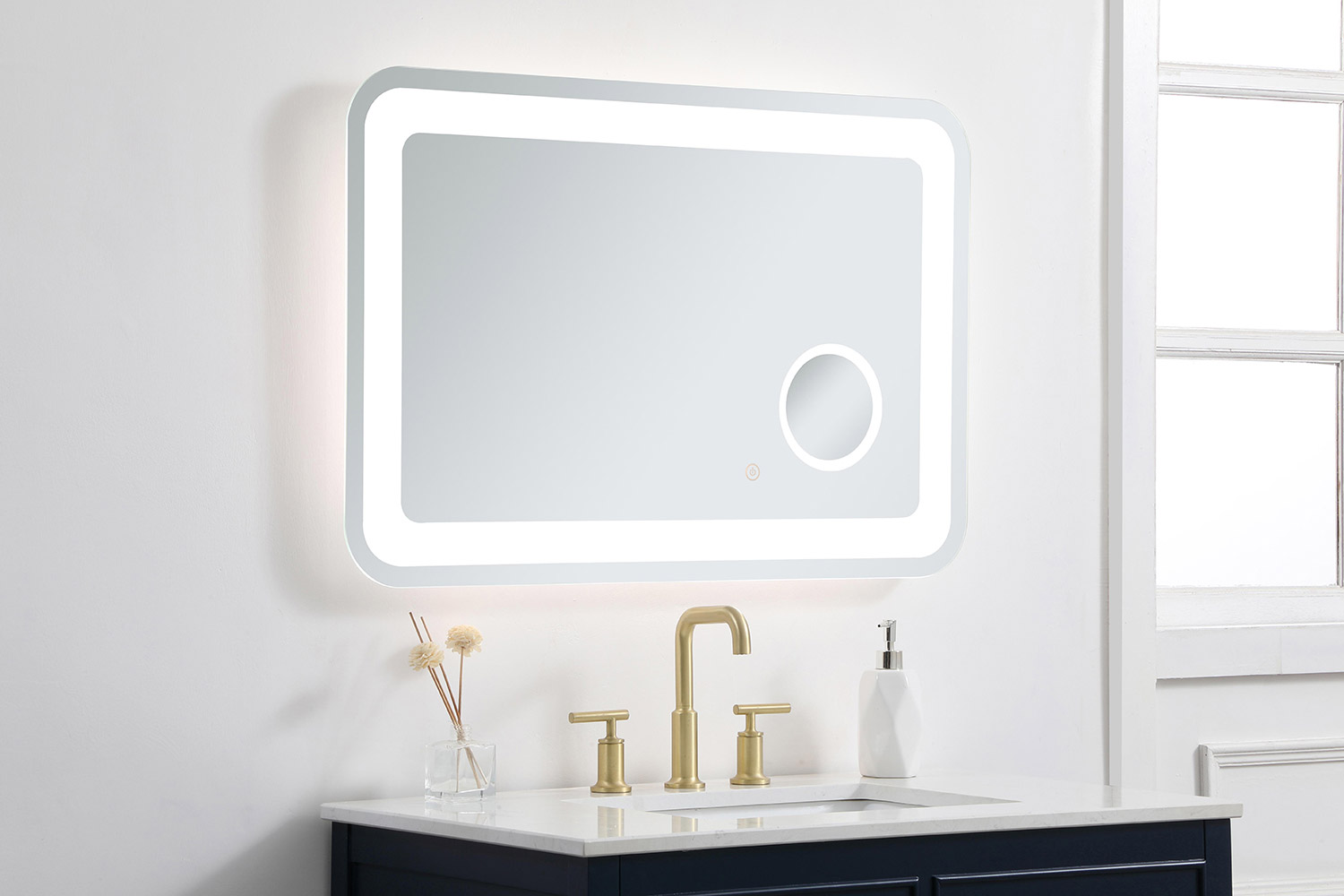 Elegant Wall Mirror - Clear, W 24", D 36" (MRE52436)