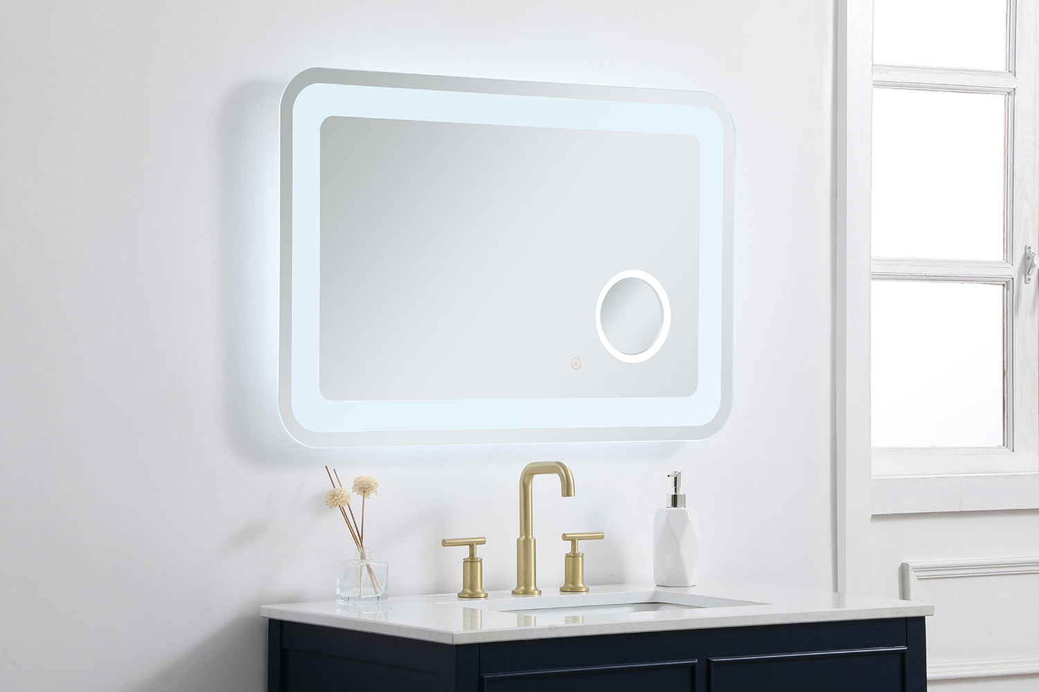 Elegant Wall Mirror - Clear, W 24", D 36" (MRE52436)