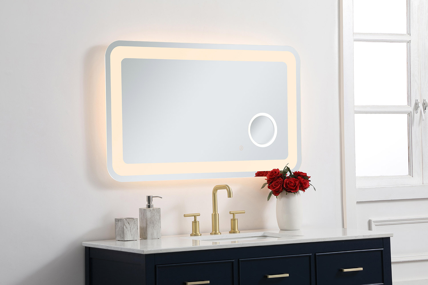 Elegant Wall Mirror - Clear, W 24", D 40" (MRE52440)