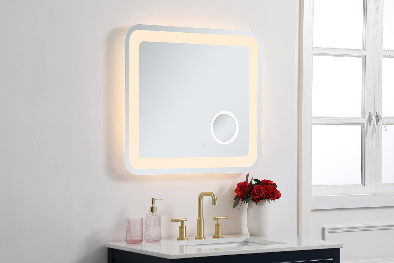 Elegant Wall Mirror - Clear, W 27", D 30" (MRE52730)