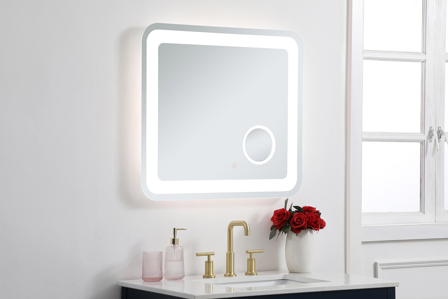 Elegant Wall Mirror - Clear, W 27", D 30" (MRE52730)